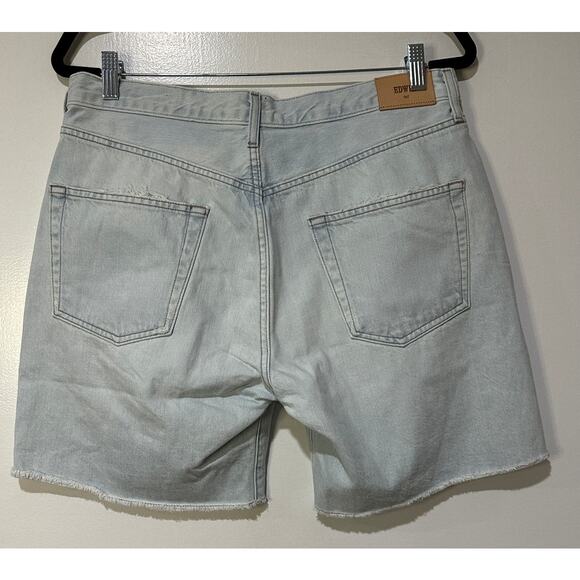 Edwin Cai Short 7" Inseam Daydream Plus Size 32 NWT Side Slits Anthropologie - Picture 6 of 11